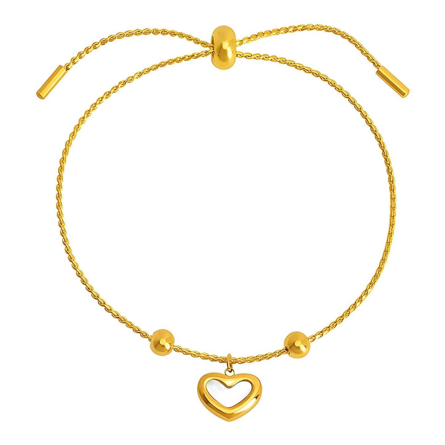 Heart Bracelet | 18k Stainless Steel Gold Plated