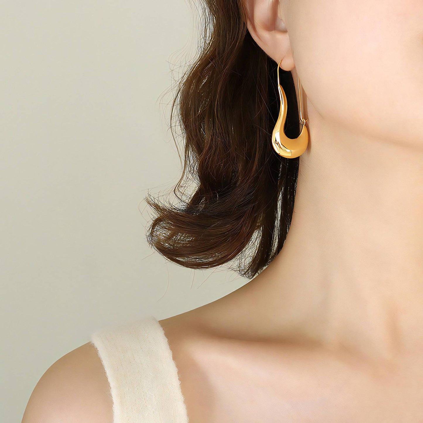 Safety Pin  Earrings - Gbaje 