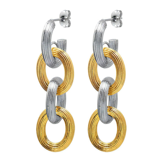 silver and gold earrings women